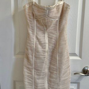 Like New BCBG MaxAzria Dress Size 0 - Cream/Off White